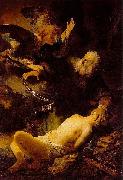 REMBRANDT Harmenszoon van Rijn Abraham and Isaac, oil